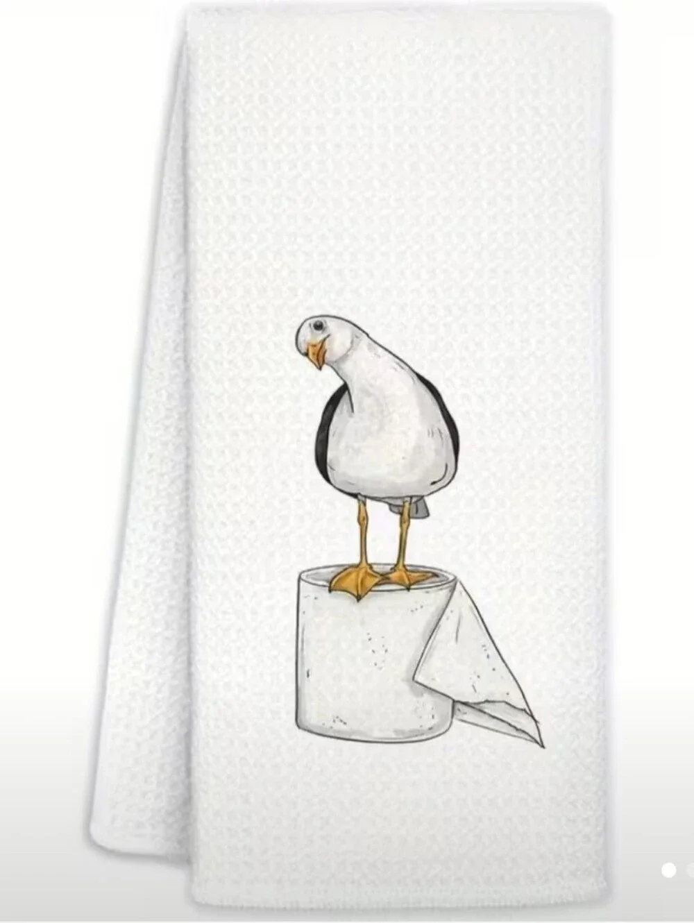 New Pair of Seagull Cotton Kitchen Towels -1521-585